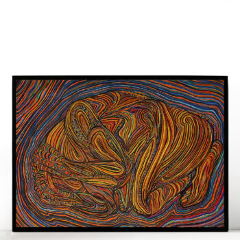 Rich results on Google when searching for "Simpson Art" Man In Fetal Position - Rebirth of Identity Drawing Carlos Simpson