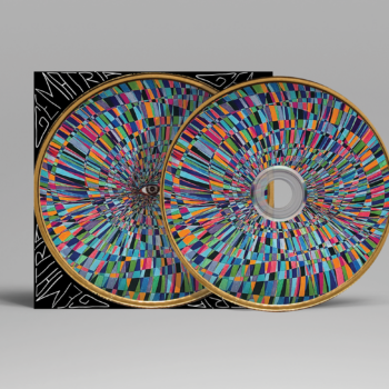 Album cover design for “GEMATRIA” by Carlos Simpson – featuring a vibrant, symmetrical eye motif across dual CDs, symbolizing perception, spiritual coding, and universal alignment.