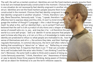 "Digital artwork by Carlos Simpson showing two mirrored human profiles facing opposite directions, symbolizing the layered and evolving nature of identity and self-awareness."